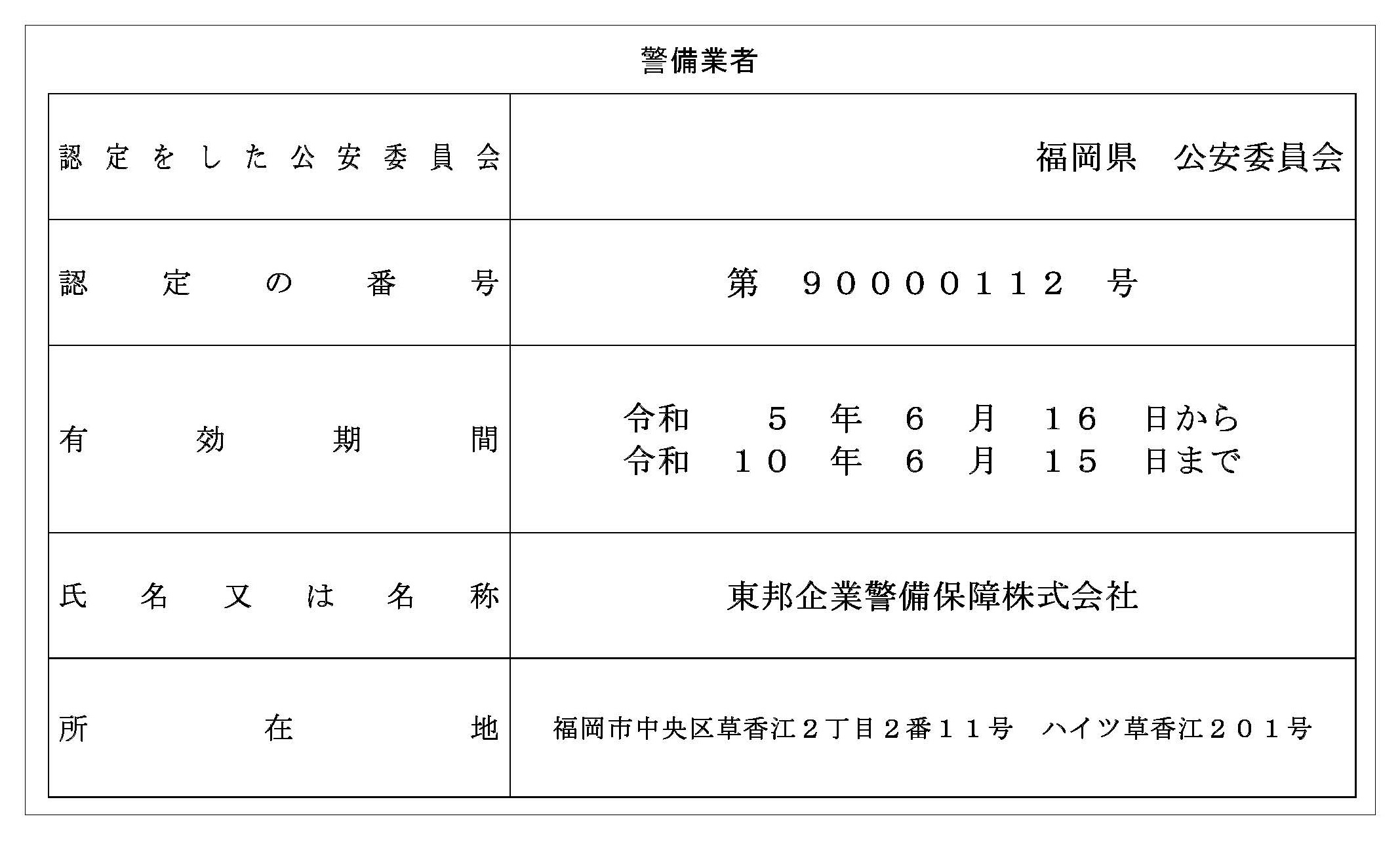警備標識